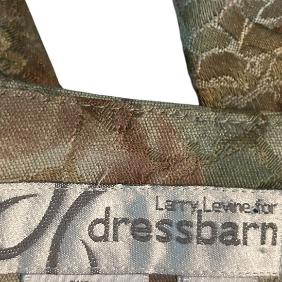 Larry Levine Women's Size 14 2pc Blazer Skirt Career Set Jacquard Work Lined - Picture 14 of 16